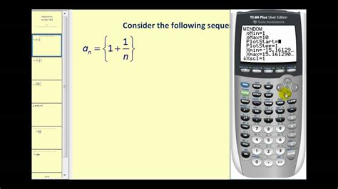 Sequences on the TI84 Graphing Calculator - YouTube