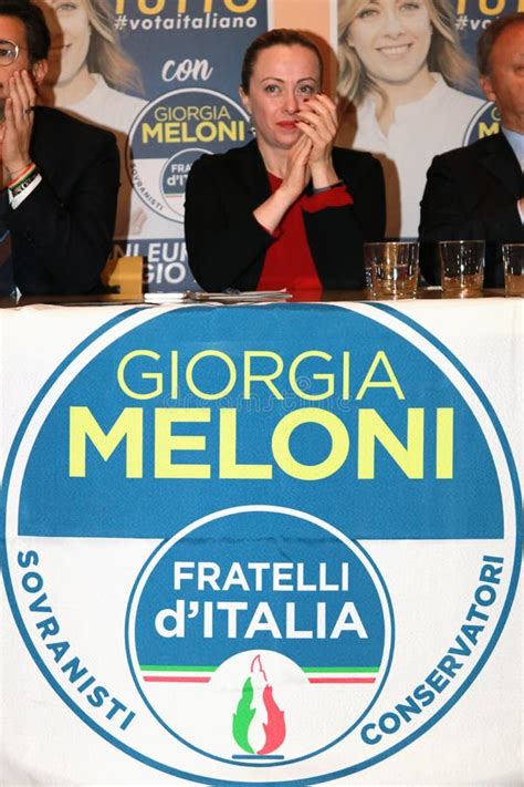 Giorgia Meloni, Public Politic Conference Fratelli D’Italia Party ...