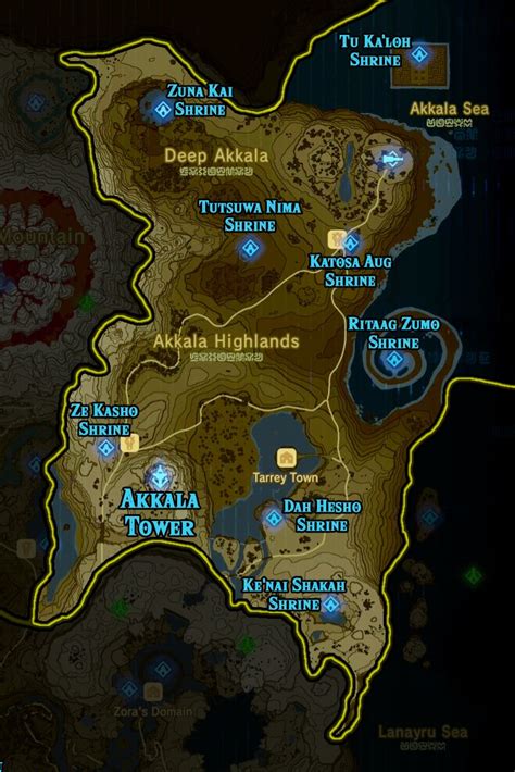 Zelda: Breath of the Wild shrine maps and locations - Polygon | Breath ...