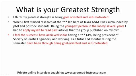 What Is Your Greatest Strength Job Interview - Job Retro