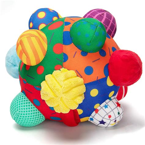 teytoy Sensory Toys Baby Ball, Developmental Bumpy Ball, USB Charged ...