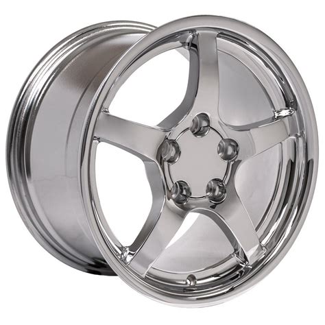 Corvette Wheel - C5 Rim - CV05 Deep Dish 17x9.5 Chrome Corvette Rim