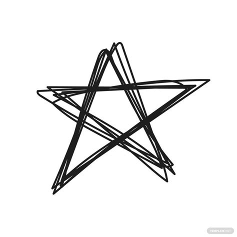 Hand Drawn Star Vector in Illustrator, SVG, JPG, EPS, PNG - Download ...