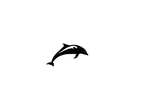 Dolphin Black And White Clipart | Free download on ClipArtMag