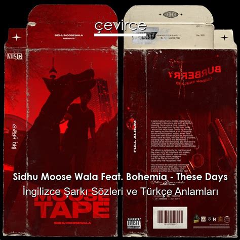 Sidhu Moose Wala Feat. Bohemia – These Days İngilizce Şarkı Sözleri Türkçe Anlamları | çevirce