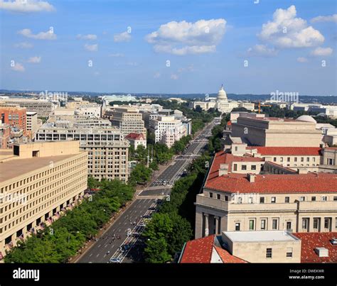 Washington DC, Pennsylvania Avenue, aerial view Stock Photo: 67320451 - Alamy