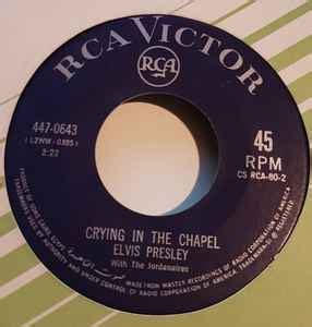 Elvis Presley - Crying In The Chapel (Vinyl) | Discogs