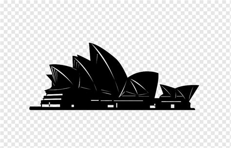 Sydney Opera House Silhouette, sydney opera house, angle, building, logo png | PNGWing