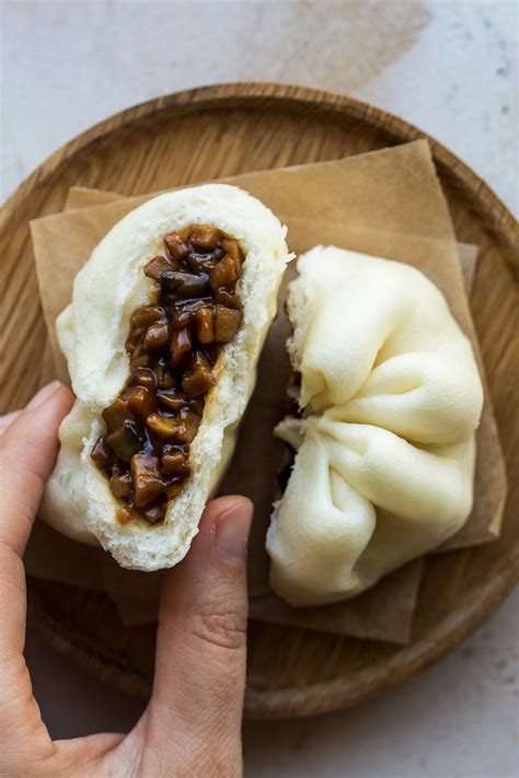 Vegan char siu bao (sticky pork buns) - Lazy Cat Kitchen | Recipe | Recipes, Pork buns, Food