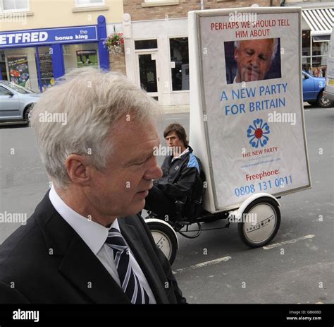 David Davis arrives to cast his vote in the Haltemprice and Howden by ...