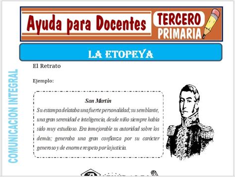 La Etopeya para Tercero de Primaria – Ayuda para Docentes