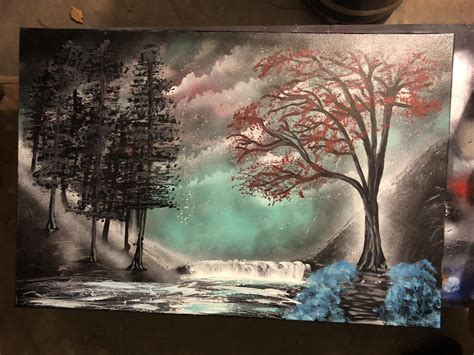 Mystical forest - 24x36 canvas : r/Art