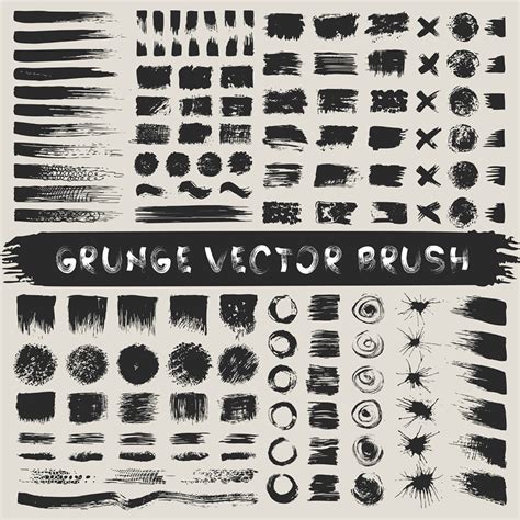 Set of grunge brushes. Create font brush. on Behance