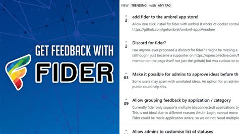 Get Feedback About Your Product or Service with Fider - YouTube