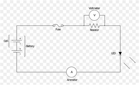 voltmeter in a circuit diagram - Yarnens