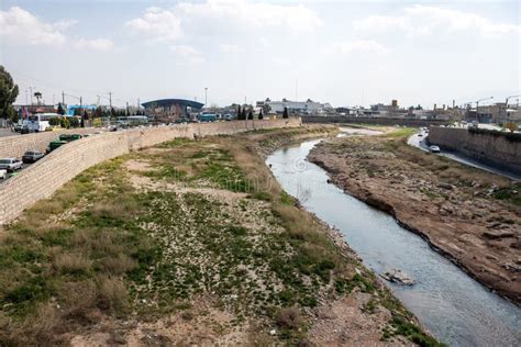 River in city Shiraz stock photo. Image of creek, architecture - 38938920