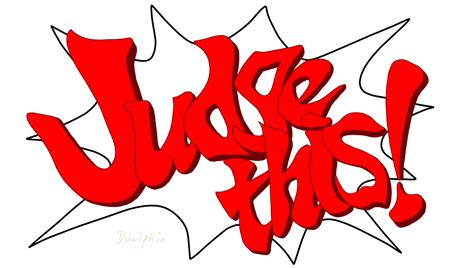 Judge This! text art (Ace Attorney) by Dowlphin on DeviantArt