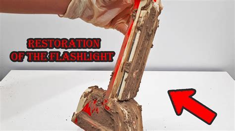 Restoration of a flashlight , restoration of a dirty and old flashlight - YouTube