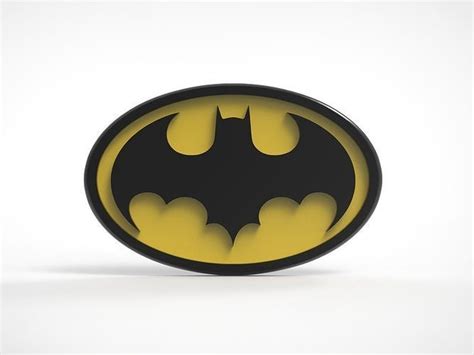 1989 Batman Chest Logo Symbol Emblem 3D model 3D printable | CGTrader