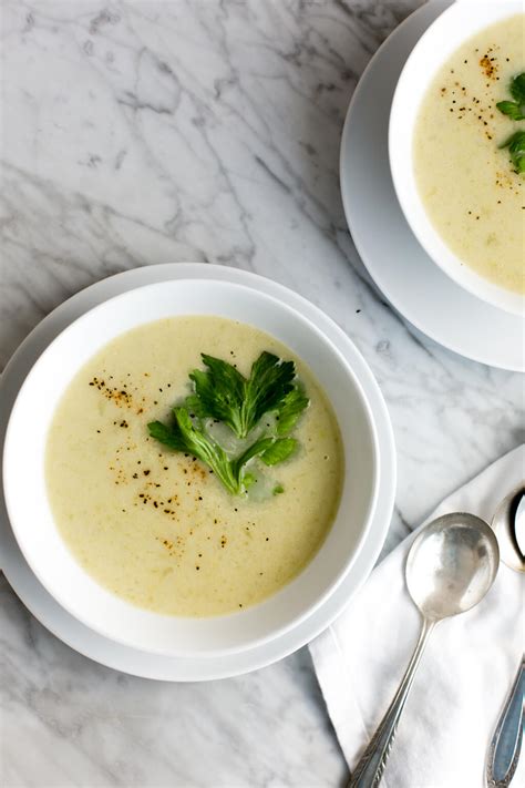 Cream of Celery Soup (dairy-free) - Downshiftology