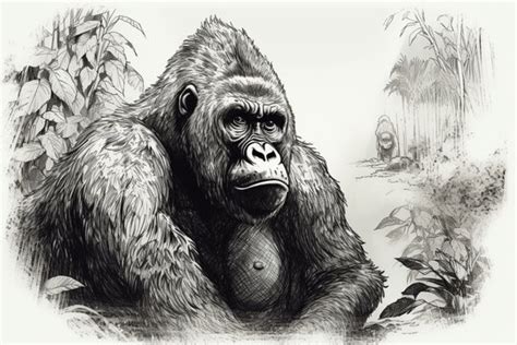 Top 159+ gorilla drawing for kids best - seven.edu.vn