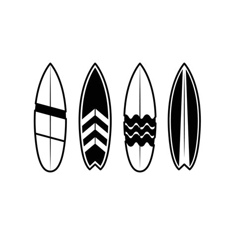 Surfboard Outline Vector Art, Icons, and Graphics for Free Download