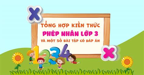 Phép nhân lớp 3: Tổng hợp kiến thức và các dạng bài tập