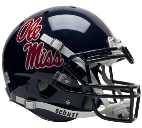 MISSISSIPPI (OLE MISS) REBELS CHROME DECAL SCHUTT XP AUTHENTIC FOOTBALL ...