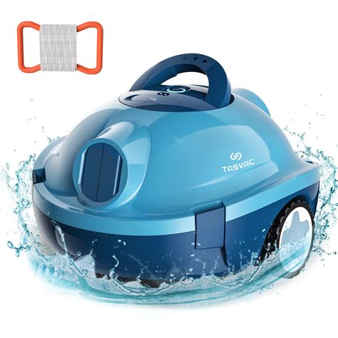 TASVAC Cordless Robotic Pool Cleaner, Automatic Pool Vacuum, 90 Mins ...