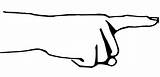 Pointing Hand coloring Page  ColouringPages sketch template
