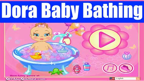 Dora Baby Bathing Game for Little Baby - Doras Games by DreamWorks Baby Games To Play - YouTube