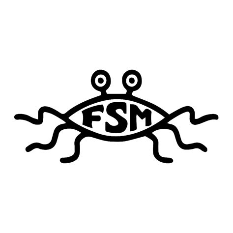 FSM Flying Spaghetti Monster Weatherproof Vinyl Decal