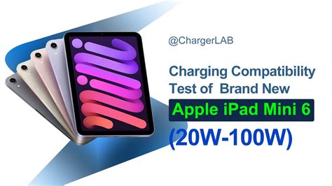 Charging Compatibility Test of Brand New Apple iPad Mini 6 (20W-100W) - YouTube