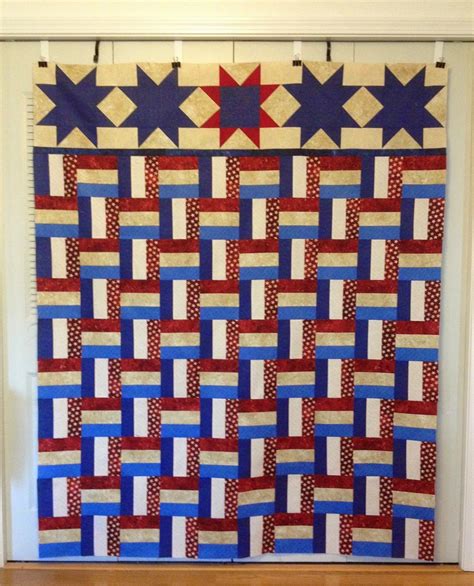 Stars and Stripes | Quilt patterns, Quilt making, Striped quilt