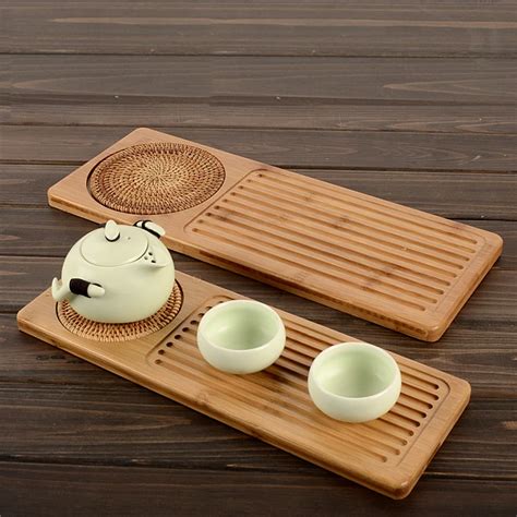 Japanese wooden tea tray saucer for kung fu tea Coffee Kettle Teapot Storage Cutlery tray ...