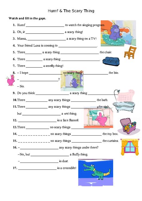 Movie Worksheet: Humf & the Scary Thing