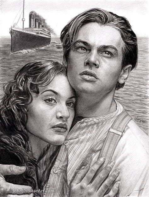 Titanic Jack Drawing Rose