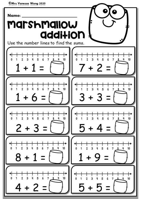 Kindergarten Math Worksheets. Number Line Addition. Distance | Etsy in 2021 | Kindergarten math ...