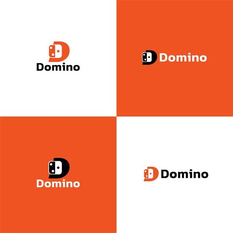 D letter logo - Domino logo design 12274835 Vector Art at Vecteezy