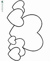 Valentine Heart Coloring Pages Printable sketch template