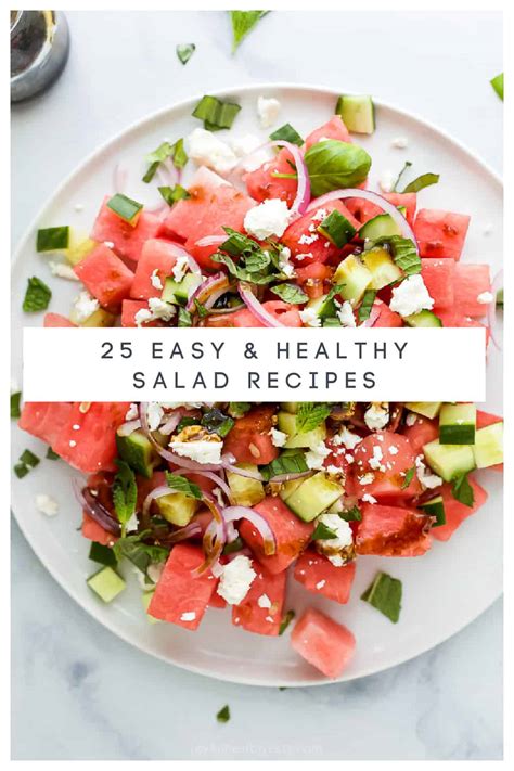 25 Easy & Healthy Salad Recipes - Ethical Today