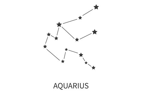 Aquarius Zodiac Sign. Star Constellation Graphic by vectorbum · Creative Fabrica