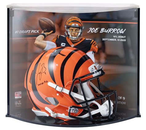 Joe Burrow Signed LE Bengals Full-Size Authentic On-Field Speed Helmet Inscribed "2020 #1 Pick ...