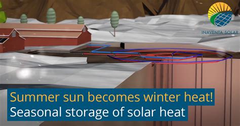 Seasonal storage of solar heat