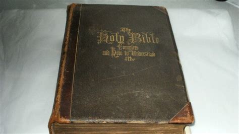 Antique 1800's Holy Bible Complete and how to Understand