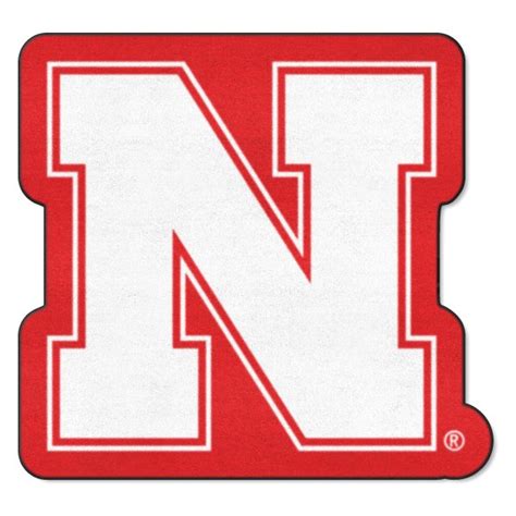 FanMats® 8328 - University of Nebraska 36" x 48" Mascot Floor Mat with "Herbie Husker" Logo ...