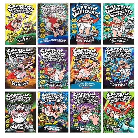 The Gigantic Collection of Captain Underpants (12 books)