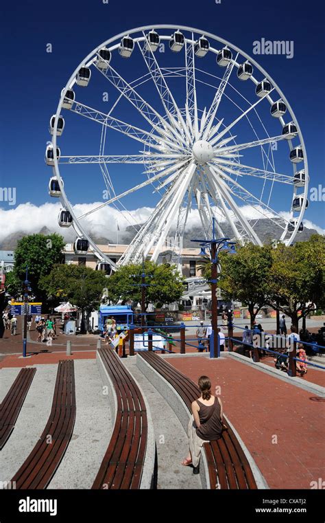 Ferris wheel, the Waterfront, Cape Town, South Africa, Africa Stock ...