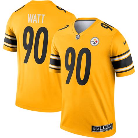 T.J. Watt Steelers Yellow Jersey - All Stitched - Vagena Store