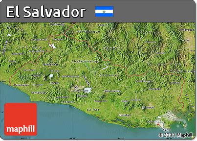 Free Satellite Map of El Salvador